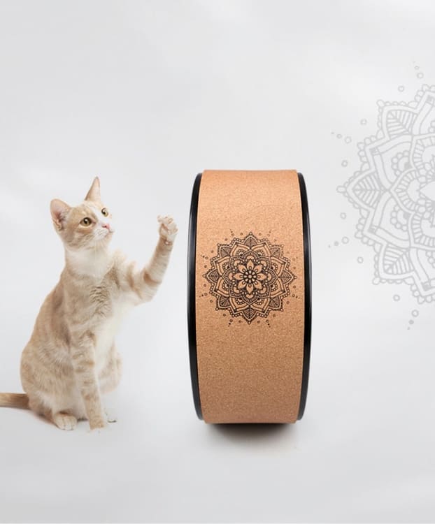 ATELIER-TIBET – Roue de Yoga en Liège Naturel & TPE