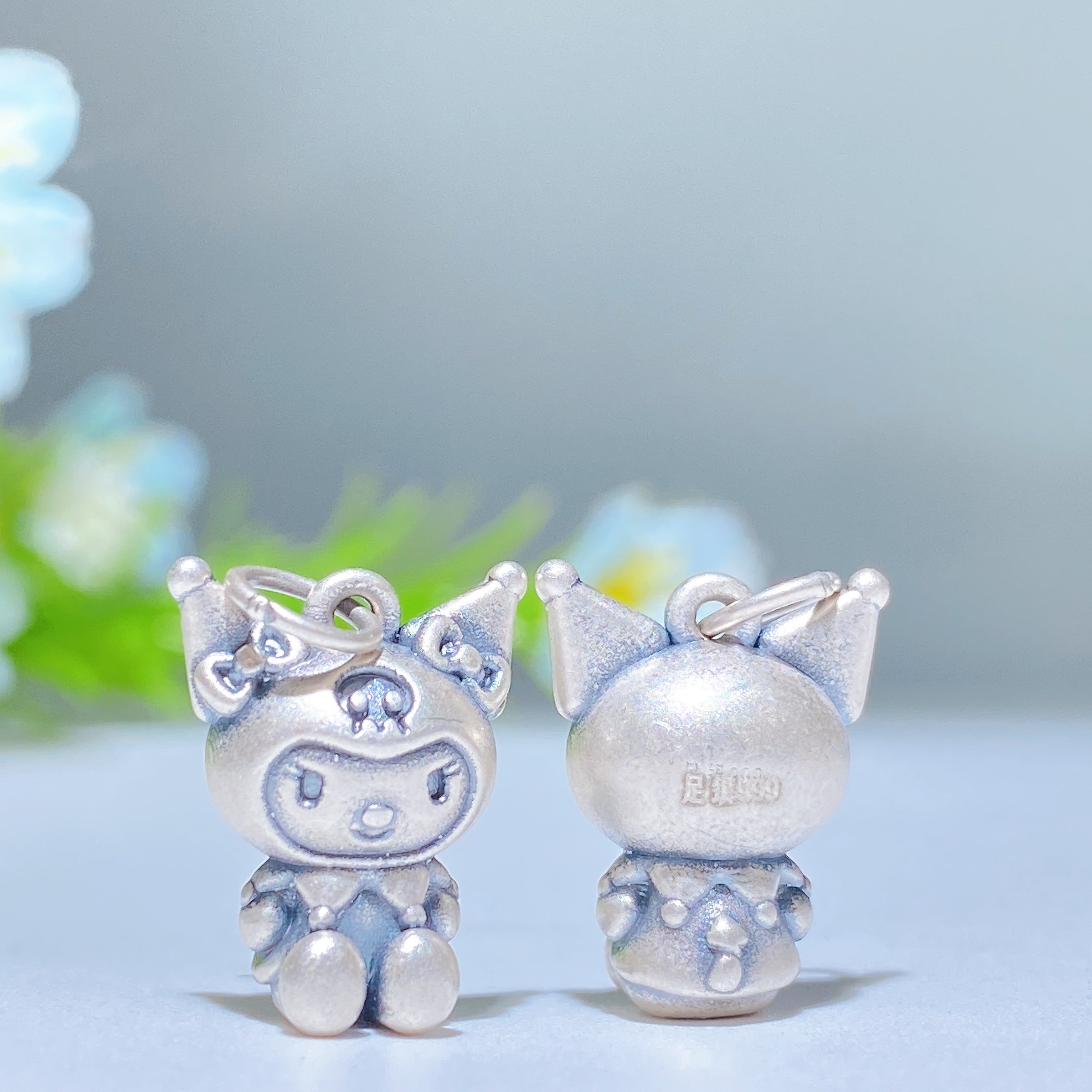 ATELIER-TIBET — Breloques Sculptées en Argent S925 — Charms Spirituels DIY pour Créations Personnalisées (5–15 mm)