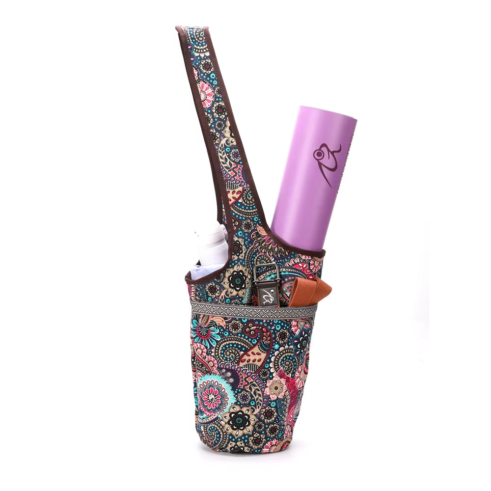 ATELIER-TIBET – Sac de yoga multicolore à imprimé floral