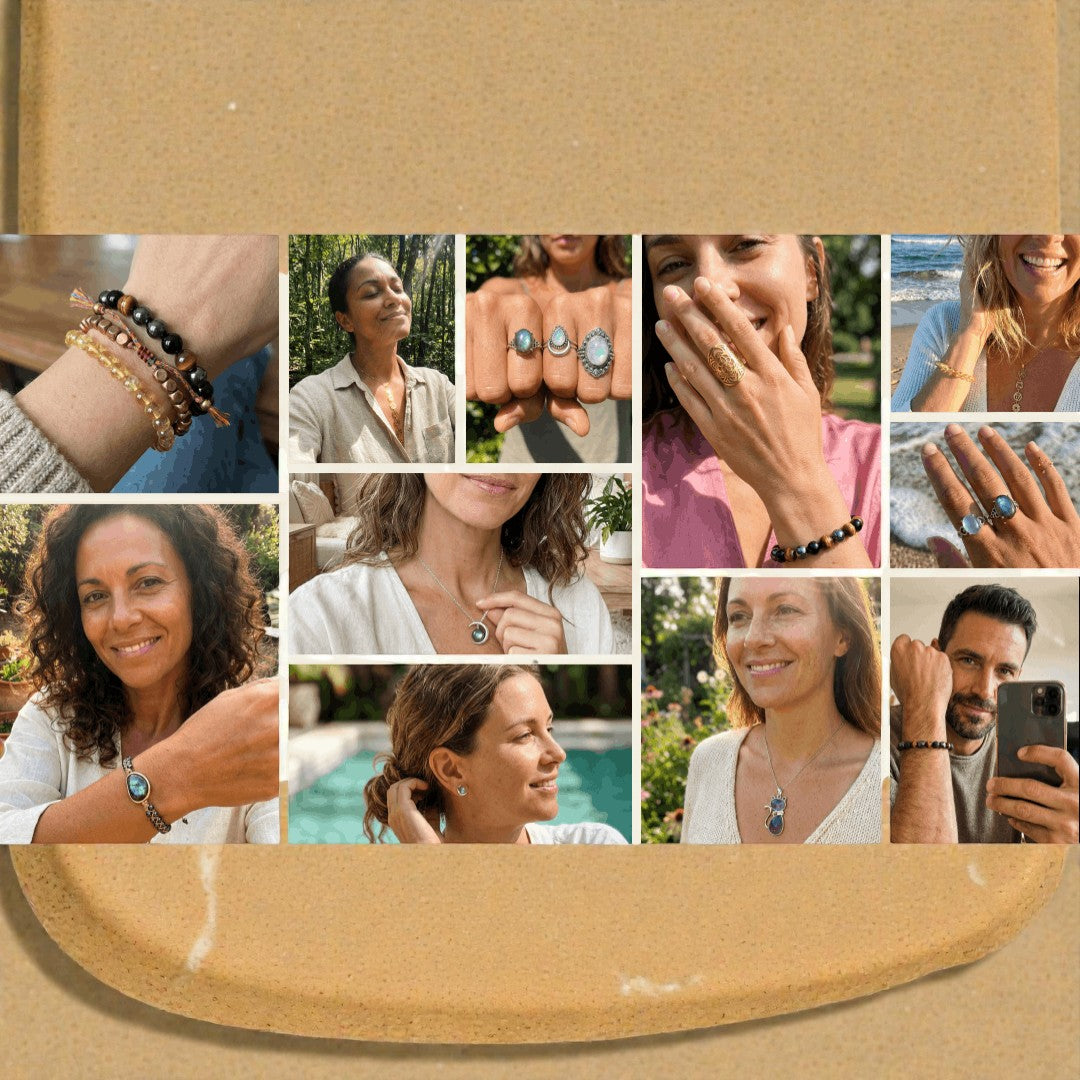 ATELIER-TIBET – Bracelet Multi-tours Abondance en Grenat