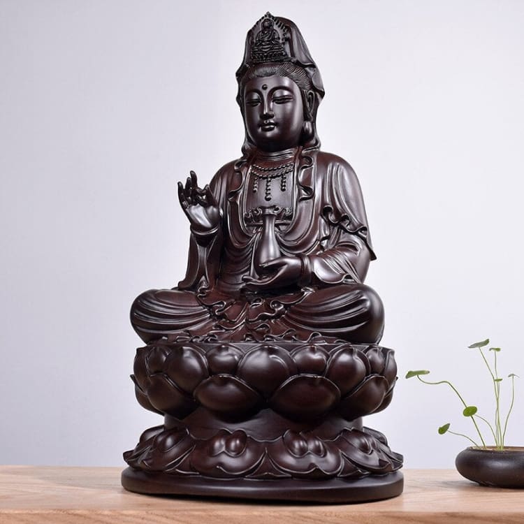 ATELIER-TIBET Statuette de Bouddha en bois de santal