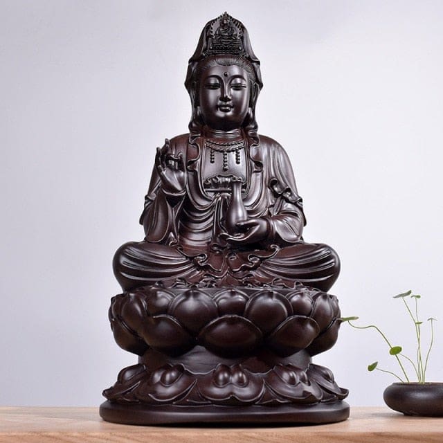 ATELIER-TIBET Statuette de Bouddha en bois de santal