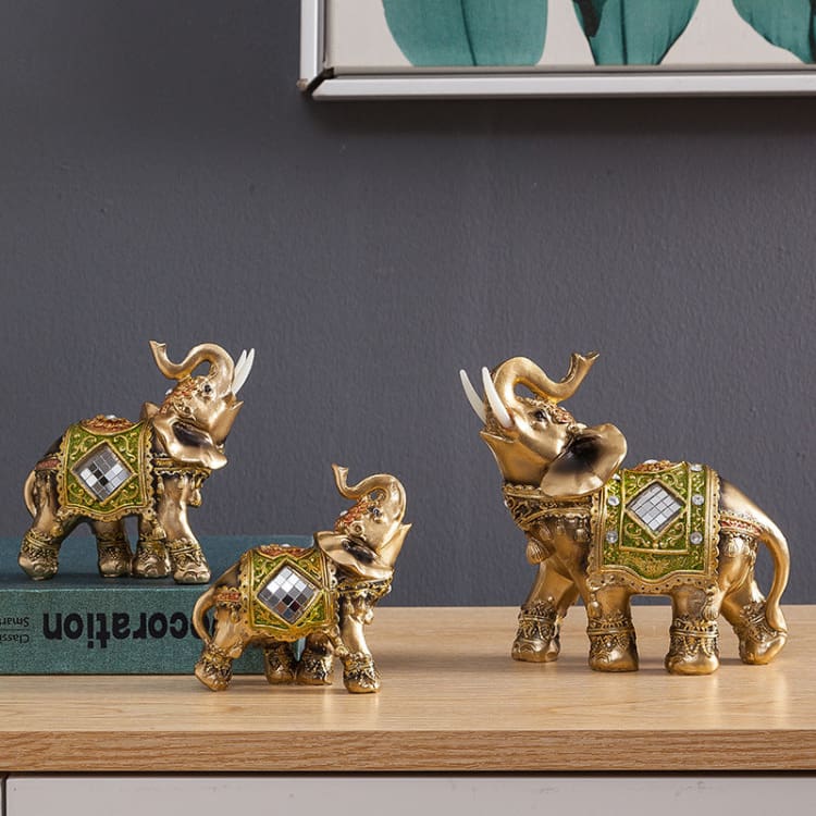 ATELIER-TIBET Statuette d'éléphant de Thaïlande porte bonheur