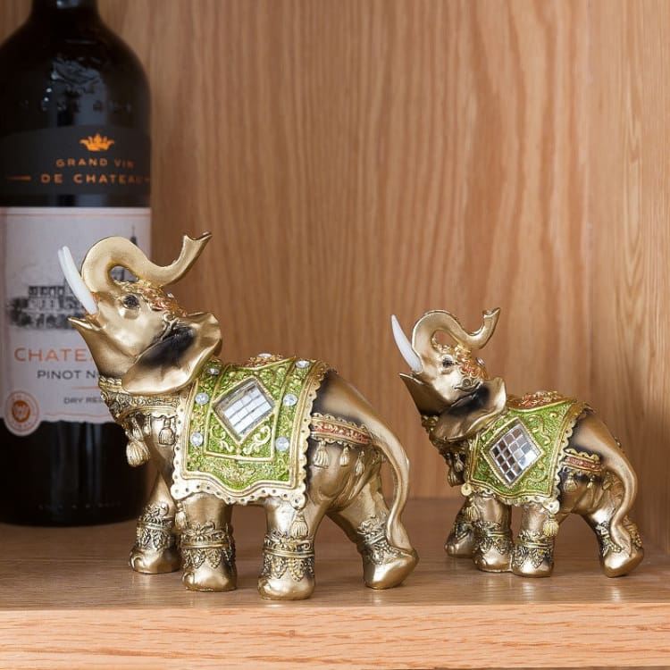 ATELIER-TIBET Statuette d'éléphant de Thaïlande porte bonheur