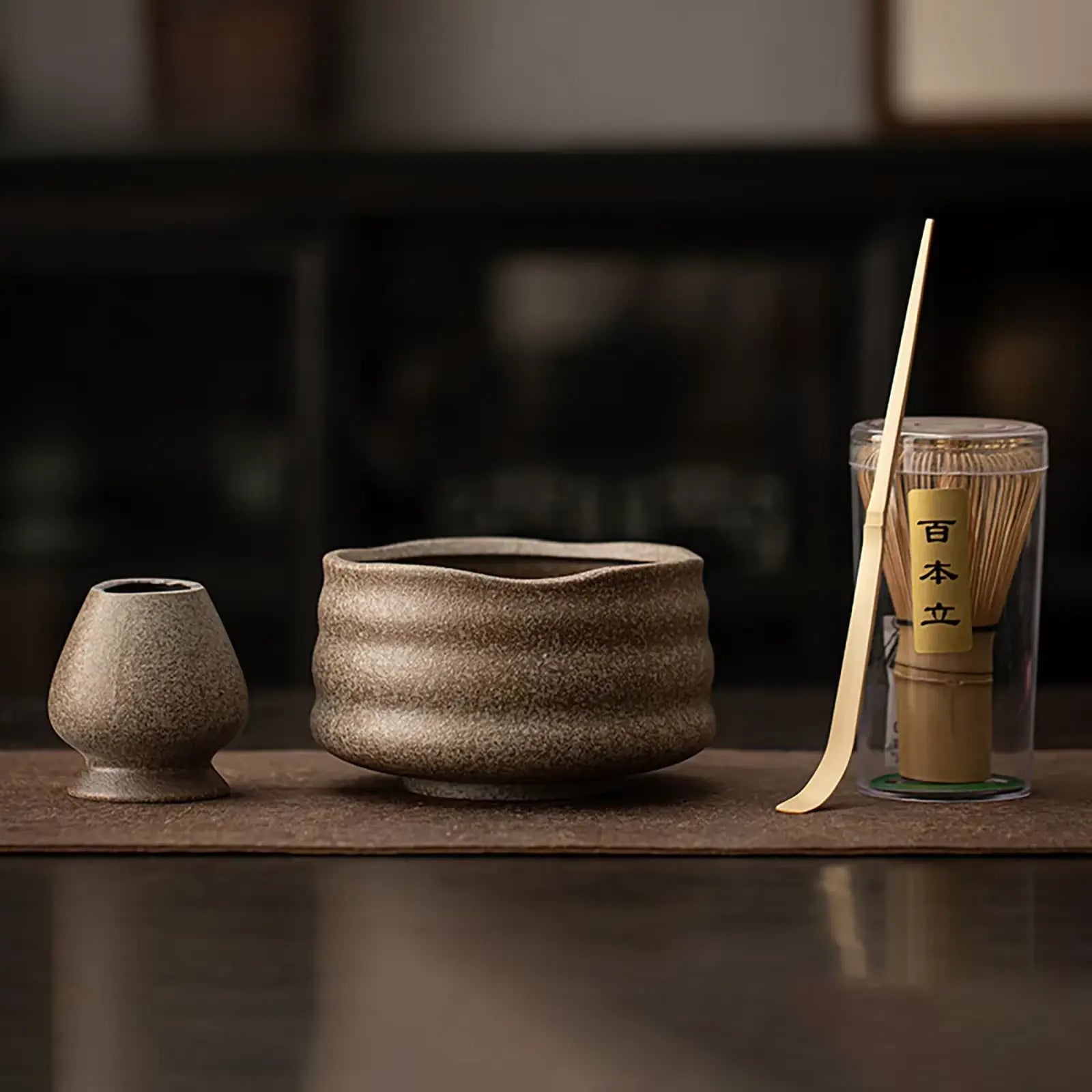 Set Matcha Japonais 4 Pièces – Bol et Fouet