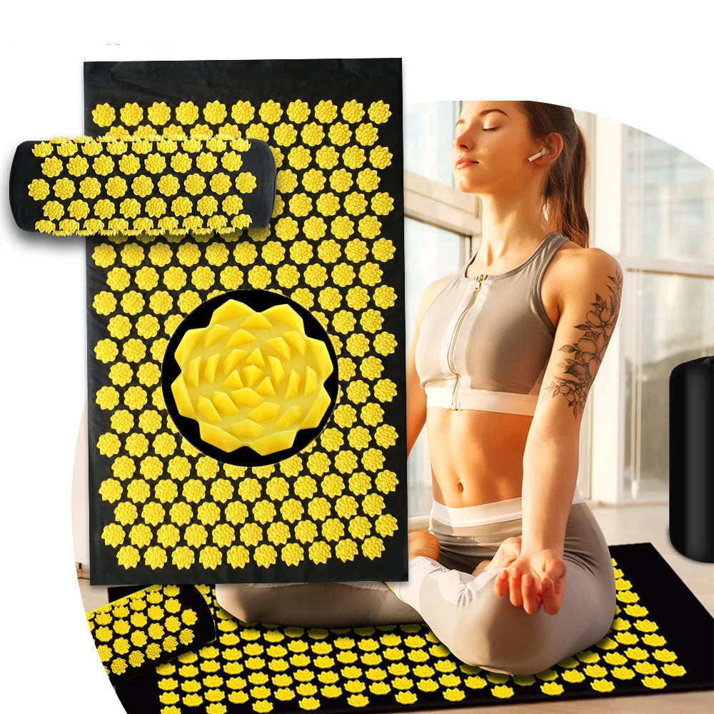 ATELIER-TIBET – Tapis d’Acupression Fleurs de Lotus – Bien-être & Relaxation