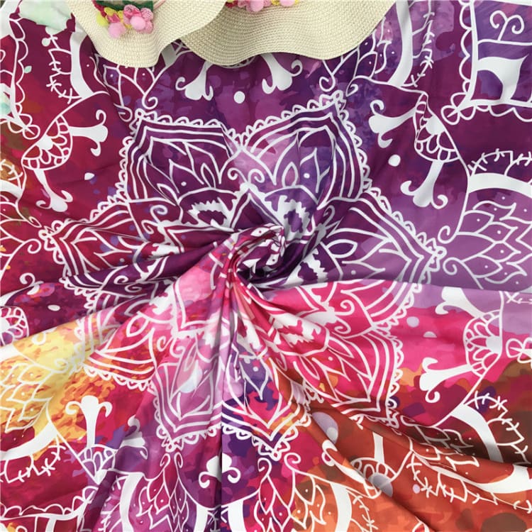 Tapis de plage Zen aux reflets violets