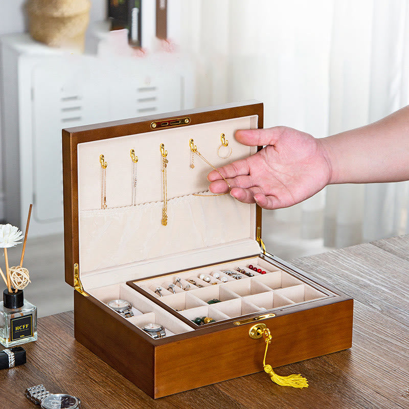 ATELIER-TIBET – Boîte à Bijoux Flanelle avec Serrure
