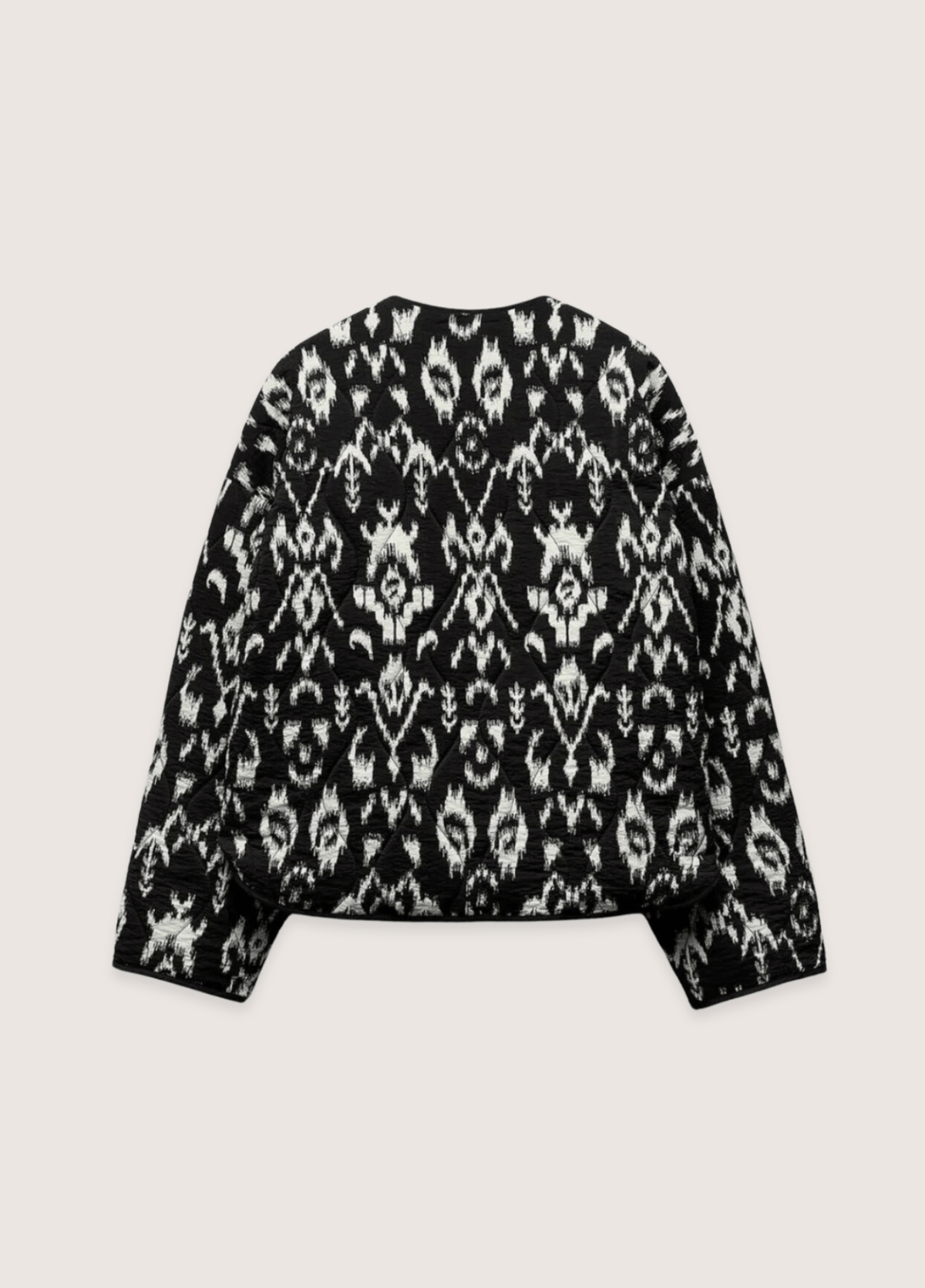 Veste kimono femme géométrique noir – Ikat