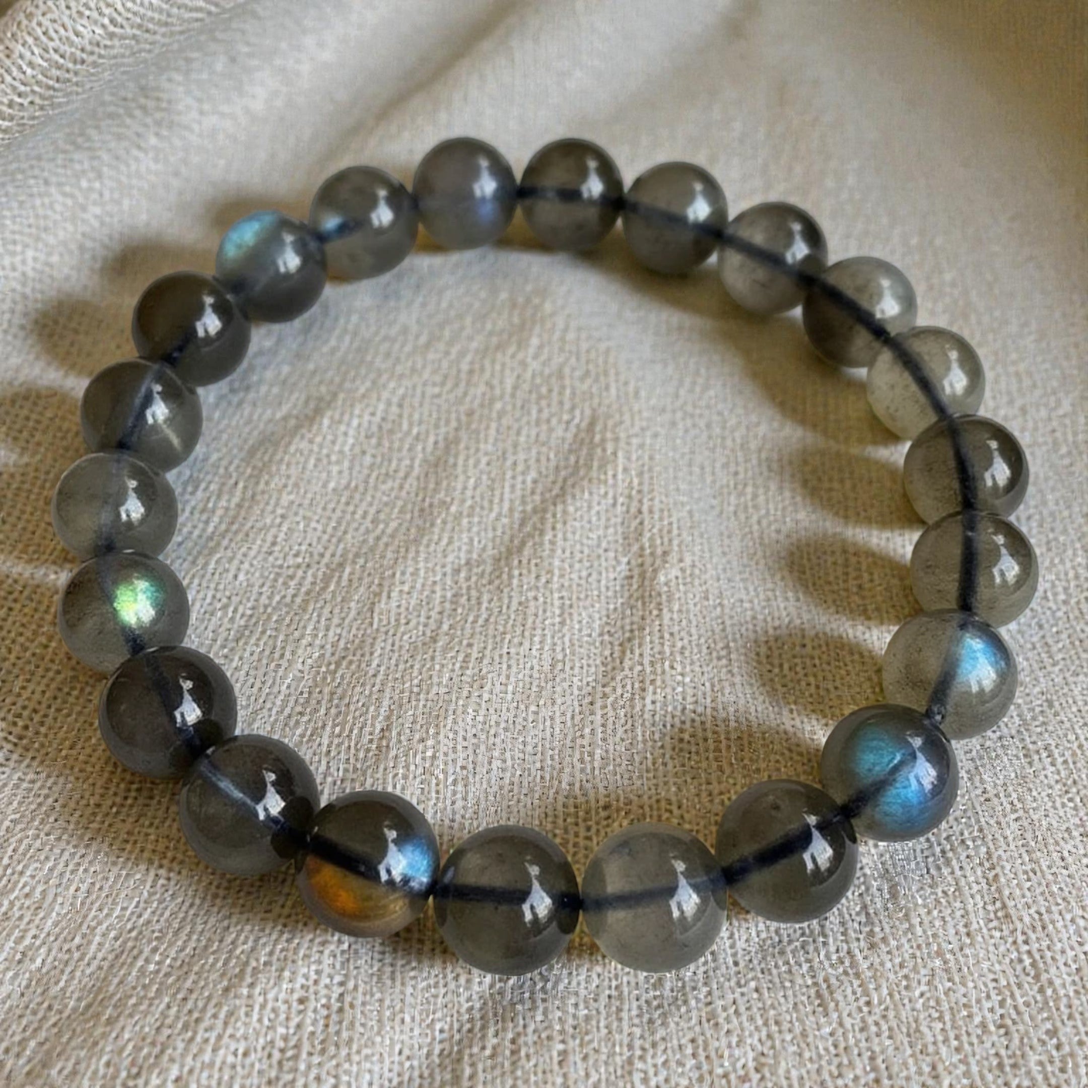 ATELIER-TIBET – Bracelet Bouclier de Protection en Labradorite