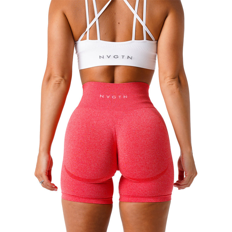 ATELIER-TIBET – Legging de Yoga Push Up Rouge en Nylon Respirant