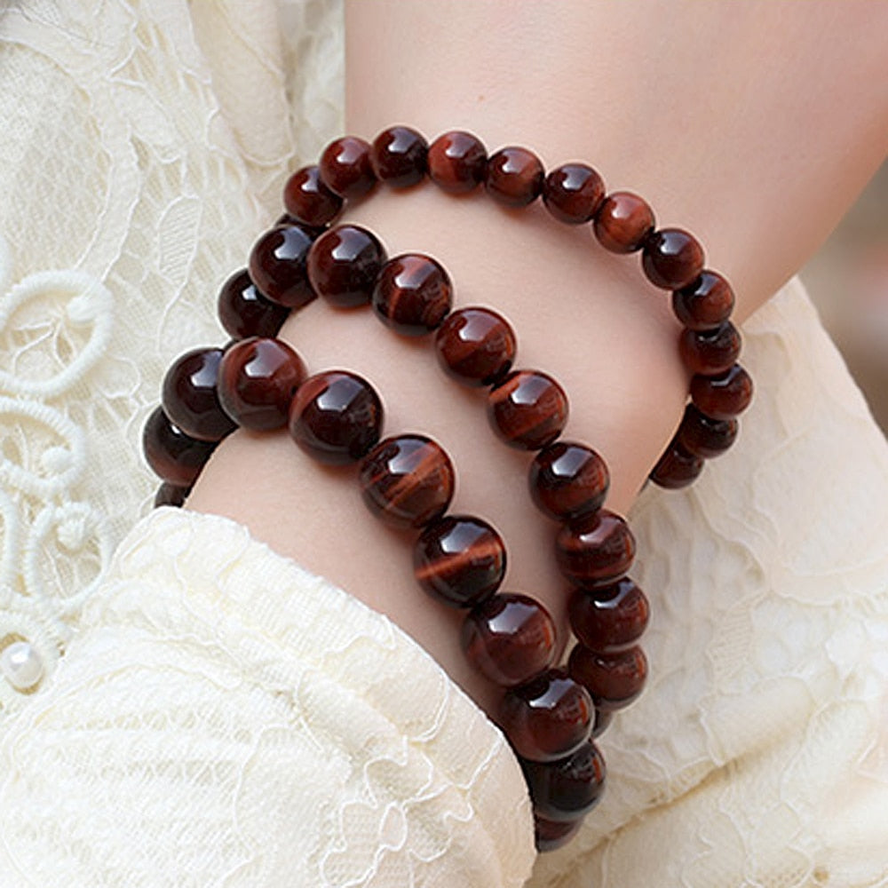 ATELIER-TIBET – Bracelet Bouclier Terrestre en Œil de Taureau
