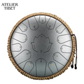 Tongue Drum « Lotus » – 15 notes, acier, instrument de percussion méditatif