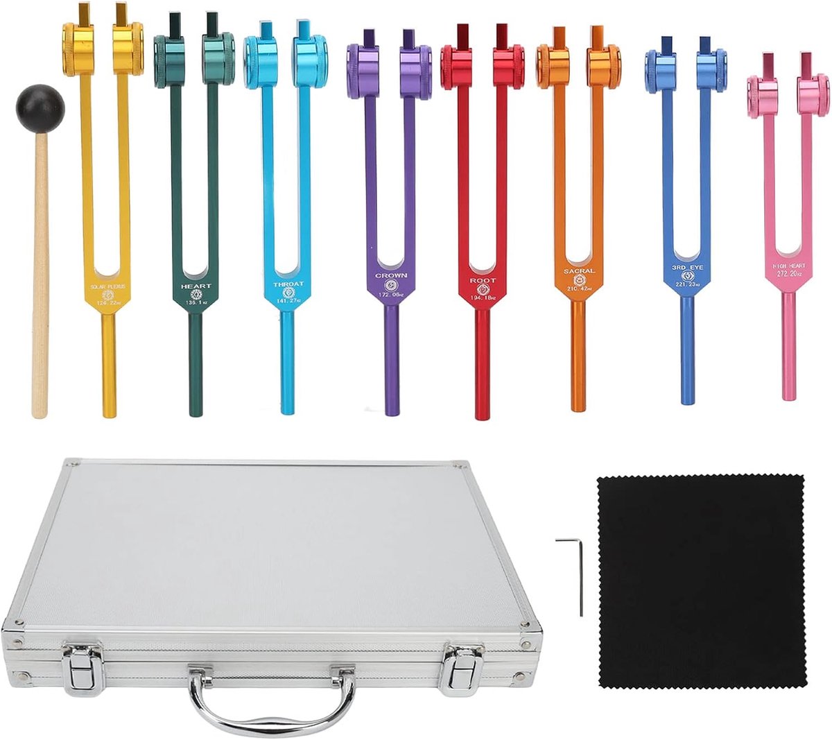 ATELIER-TIBET Set de Diapasons Chakra – Ensemble complet pour équilibre énergétique & bien-être