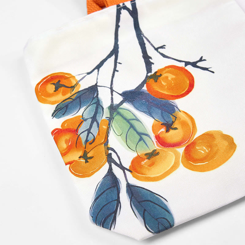 ATELIER-TIBET – Sac Toile Kaki Motif Kakis Symboliques