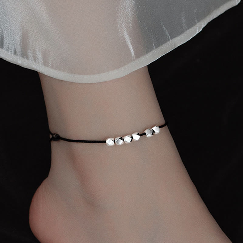 ATELIER-TIBET Chevillère Spirituelle Argent 925 et Corde Tressée