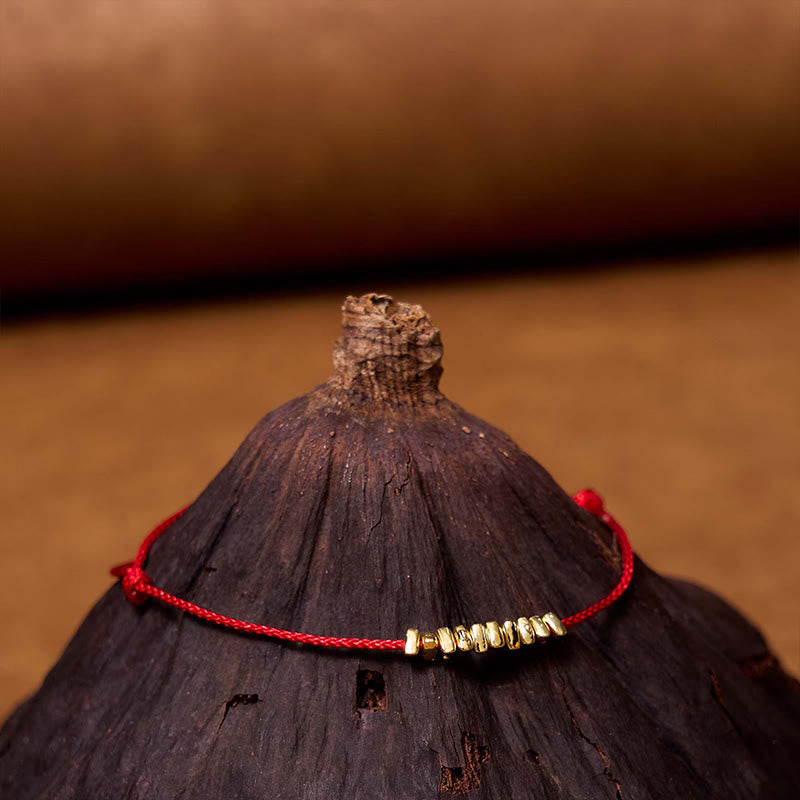 ATELIER-TIBET – Bracelet Fil Rouge & Argent Sterling 925, Tressage Fin Protecteur