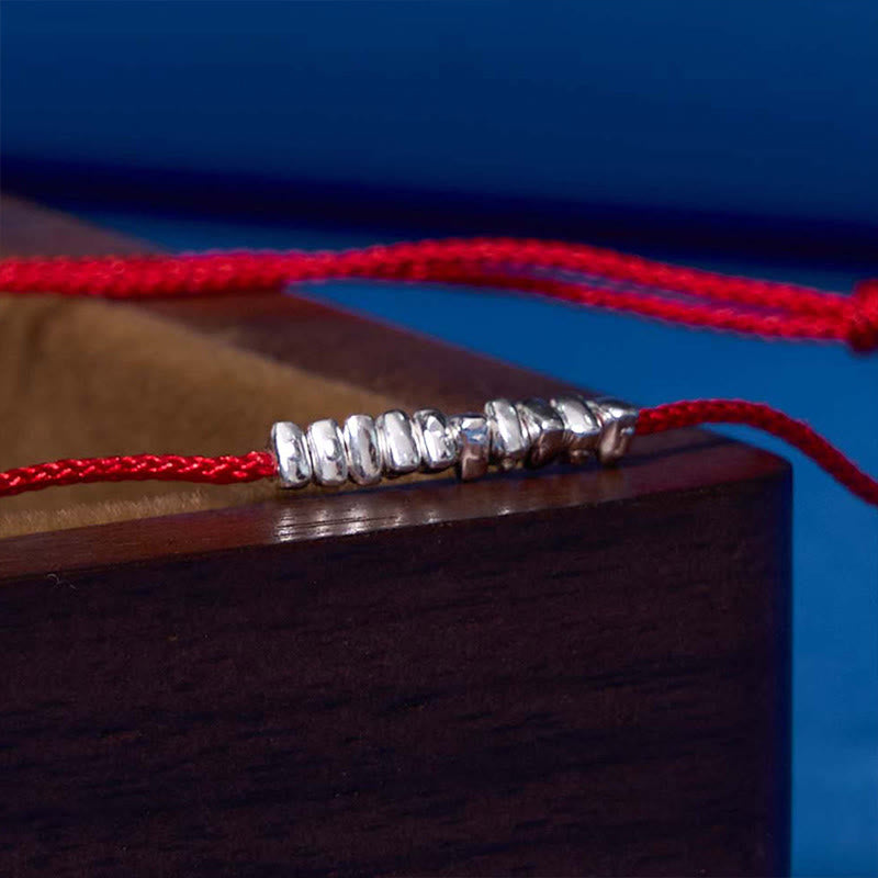 ATELIER-TIBET – Bracelet Fil Rouge & Argent Sterling 925, Tressage Fin Protecteur