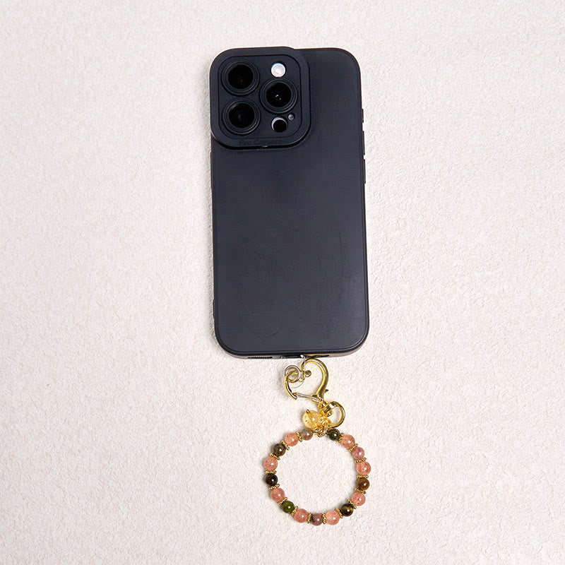 ATELIER-TIBET — Porte-clés en Quartz Fraise — Accessoire Spirituel Énergie Positive & Harmonie (7 cm)