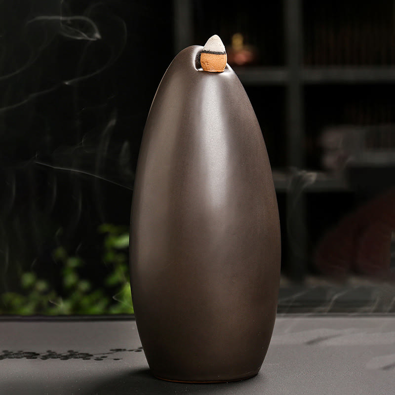 ATELIER-TIBET – Brûleur d’Encens Main de Bouddha Céramique – Artisanat & Fumée à Reflux