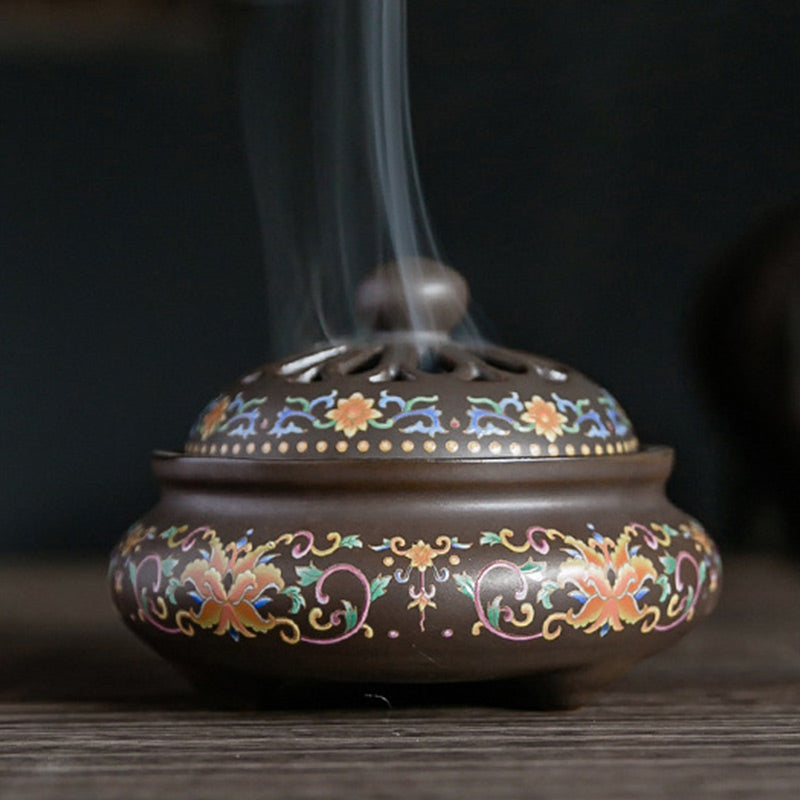 ATELIER-TIBET – Brûleur d’Encens Dragon en Céramique – Porte-Encens Zen & Décoration Intérieure