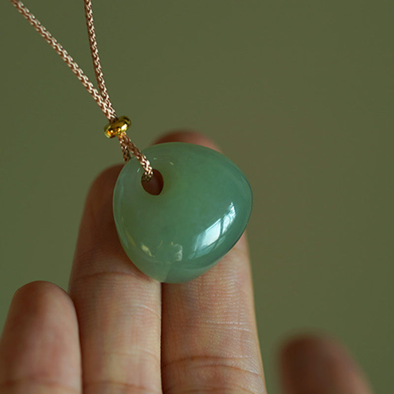 ATELIER-TIBET – Collier Pendentif en Jade Naturel
