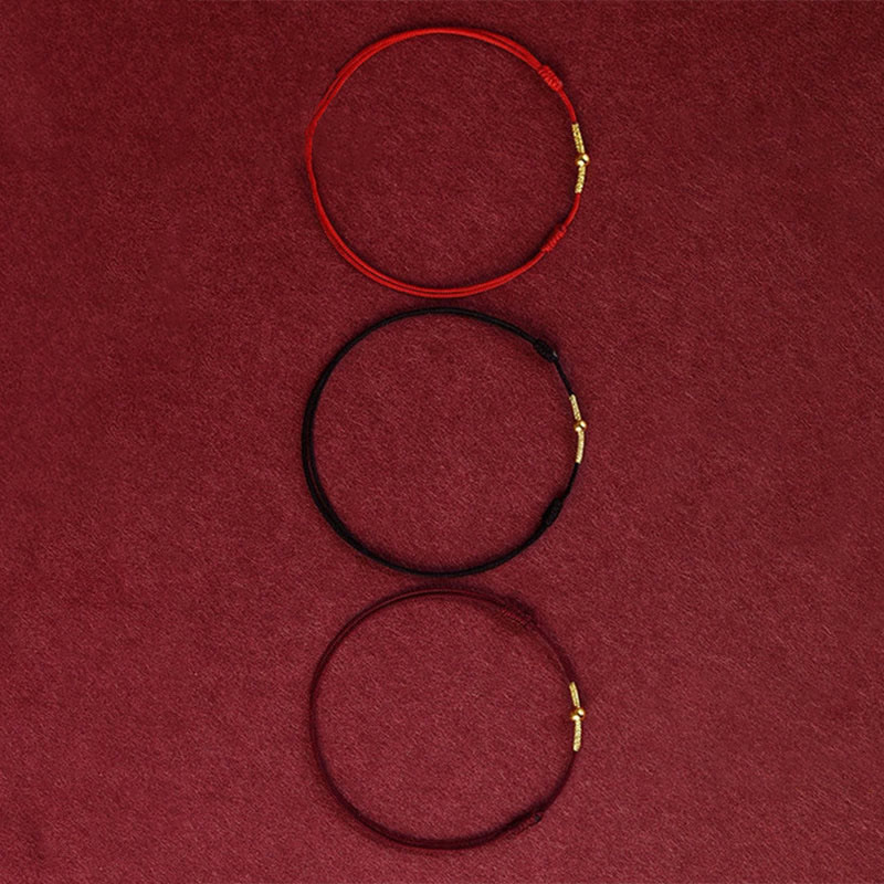 ATELIER-TIBET – Bracelet / Chevillère de Protection en Fil Rouge & Argent Sterling 925