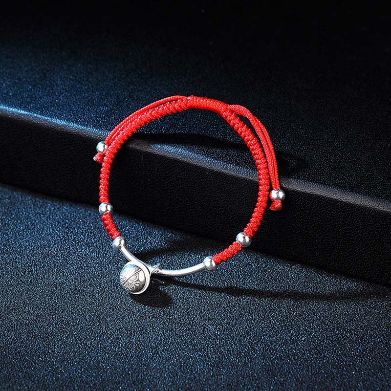 ATELIER-TIBET – Bracelet Unisexe à Grelot Rouge (Fil Rouge Protecteur)