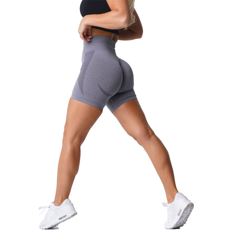 ATELIER-TIBET – Legging de Yoga Push Up Gris en Nylon Respirant