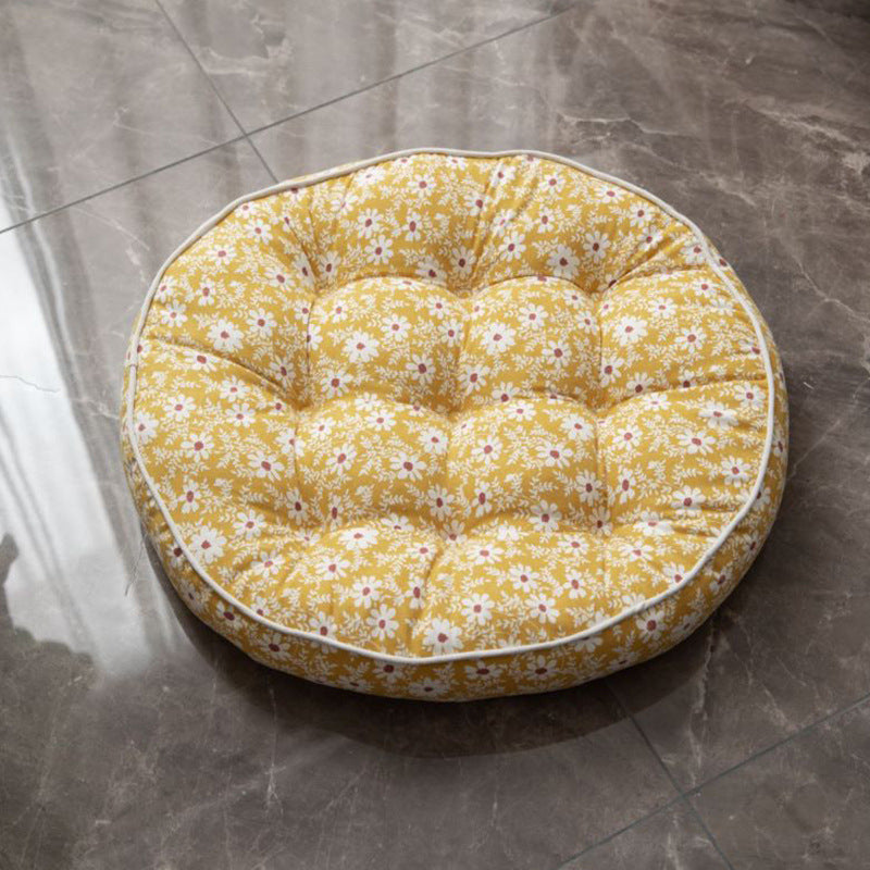 ATELIER-TIBET Coussin de Méditation en Tatami Naturel – Assise Confortable & Éco-Responsable