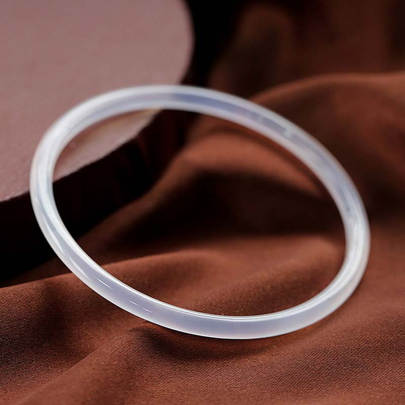 ATELIER-TIBET – Bracelet Succès en Jade Cyan & Jade Blanc 58 mm | Harmonie & Équilibre Symbolique