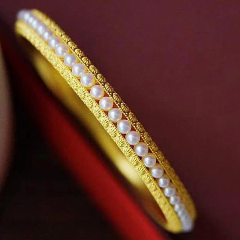 ATELIER-TIBET Bracelet Manchette Cuivre & Perles – Équilibre & Douceur