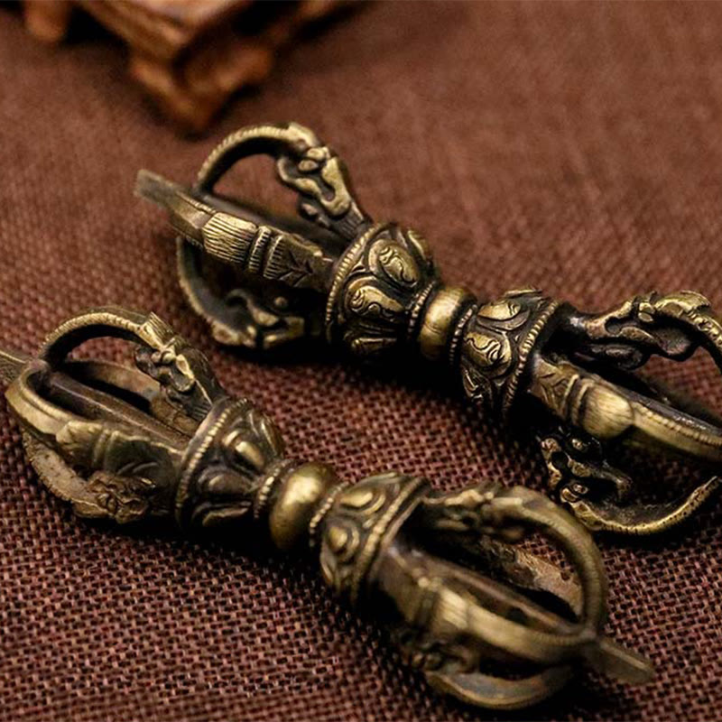 ATELIER-TIBET – Vajra Dorje Tibétain en Cuivre Fait Main au Népal | Décoration Méditation