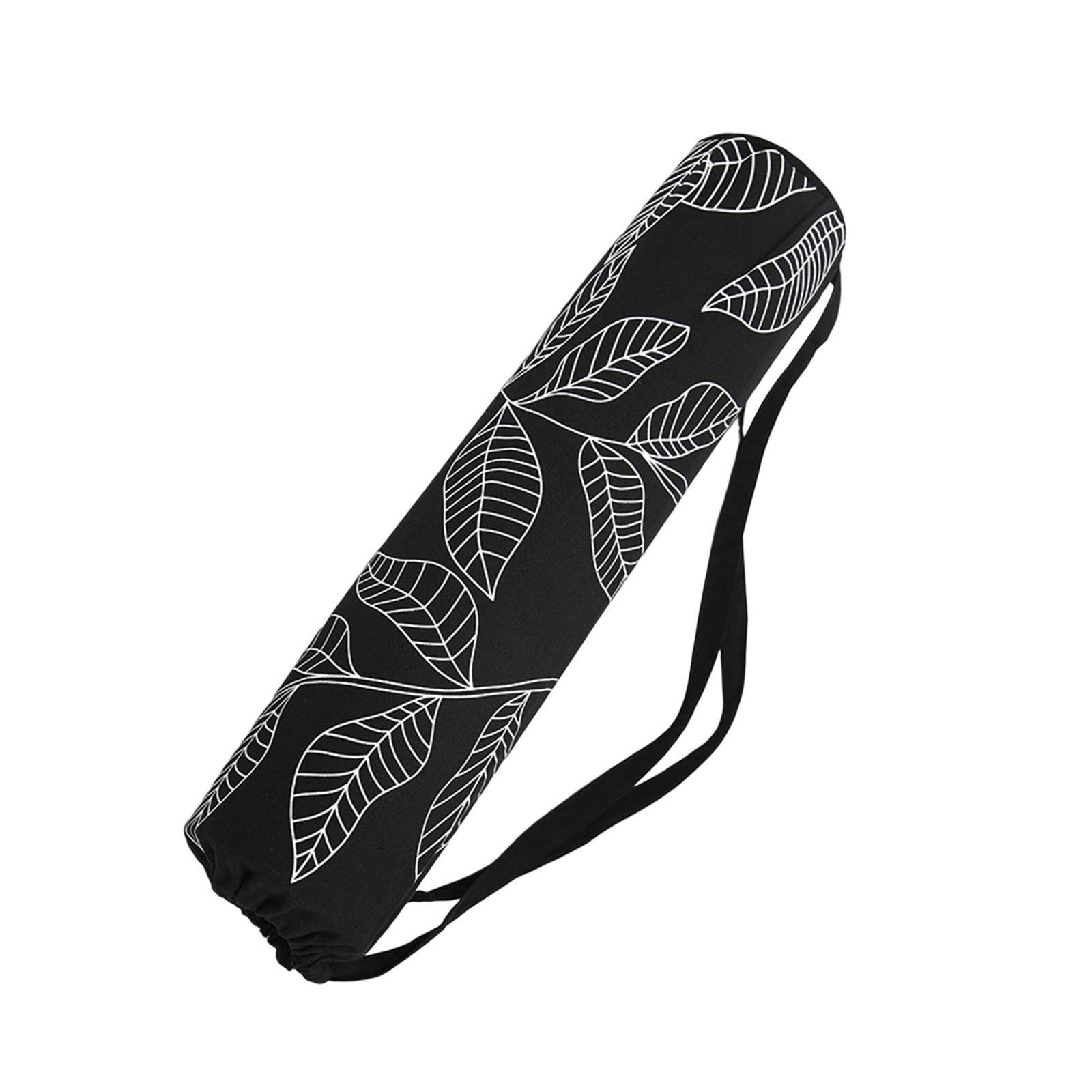 ATELIER-TIBET – Sac de Yoga Noir à Motif Floral en Polyester