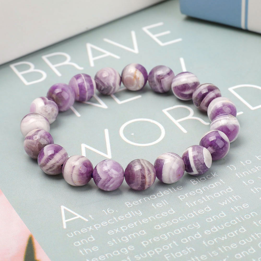 ATELIER-TIBET – Bracelet Rêve d’Améthyste Naturelle – Méditation & Sérénité – Perles 8, 10 ou 12 mm