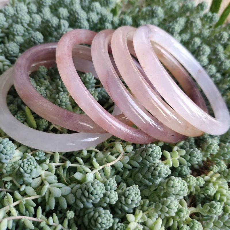 ATELIER-TIBET – Bracelet Jonc en Jade Violet Naturel | Protection & Harmonie