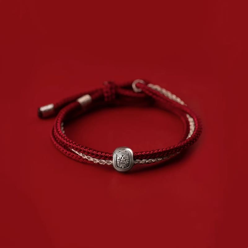 ATELIER-TIBET Bracelet Tibétain Zakiram Argent 925 – 8 mm