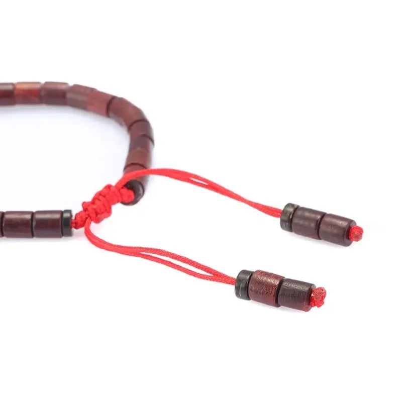 ATELIER-TIBET Bracelet Tibétain Bois en Santal Rouge