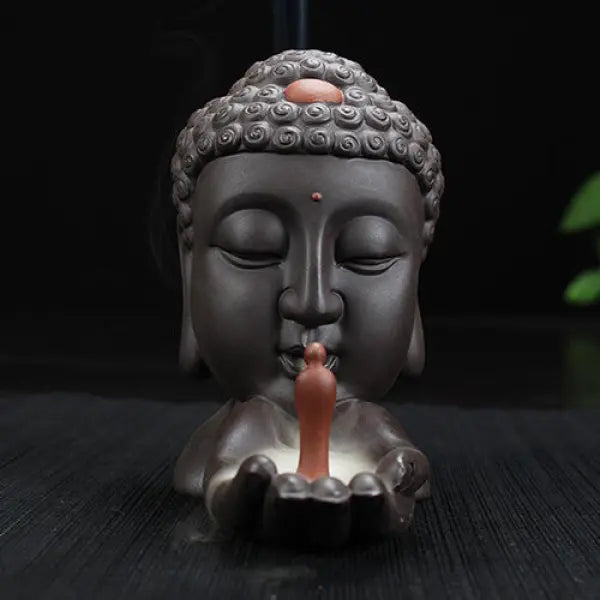ATELIER-TIBET – Porte-Encens Cascade Bouddha à Refoulement