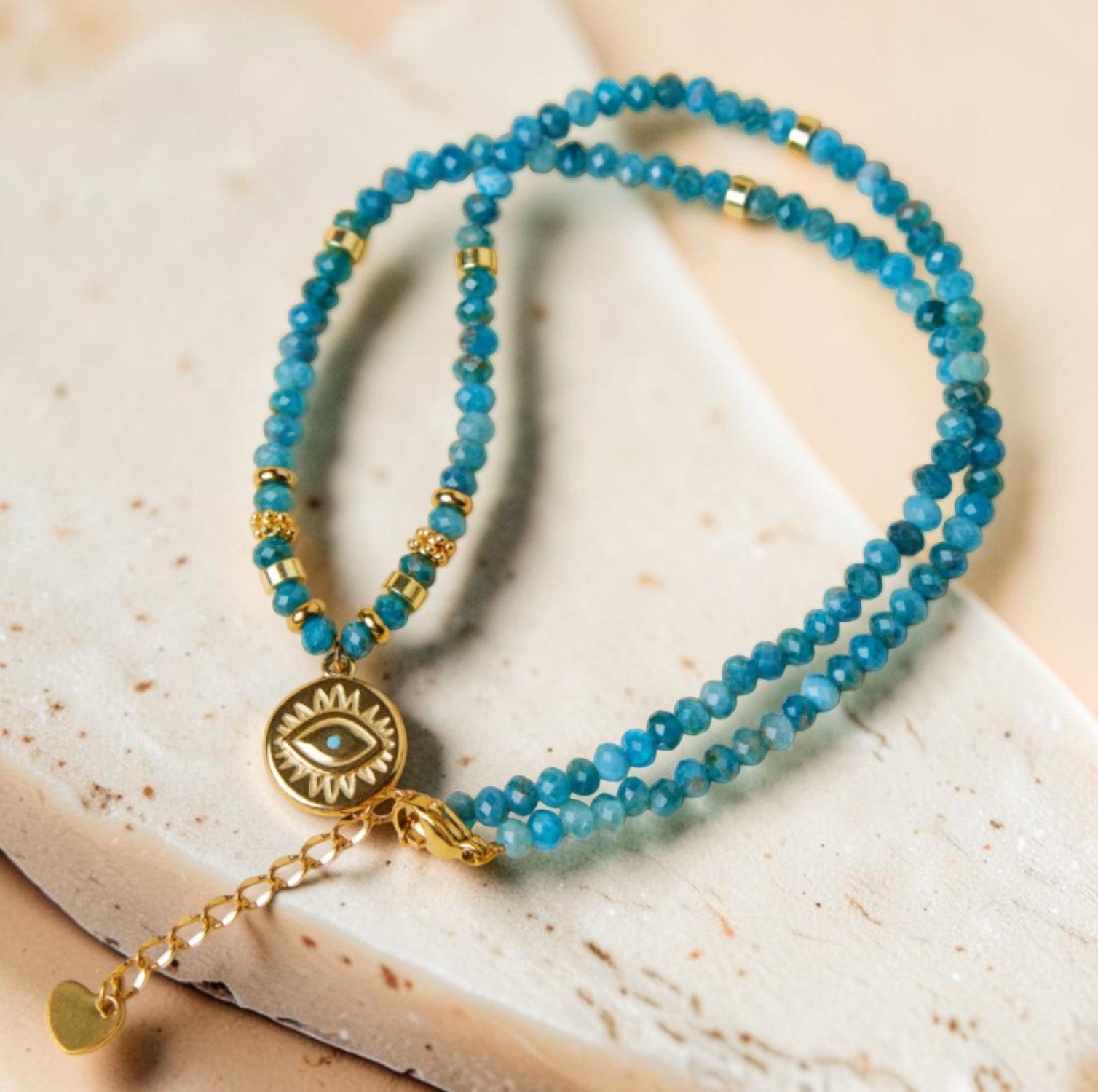 ATELIER-TIBET – Collier Esprit Libre en Apatite