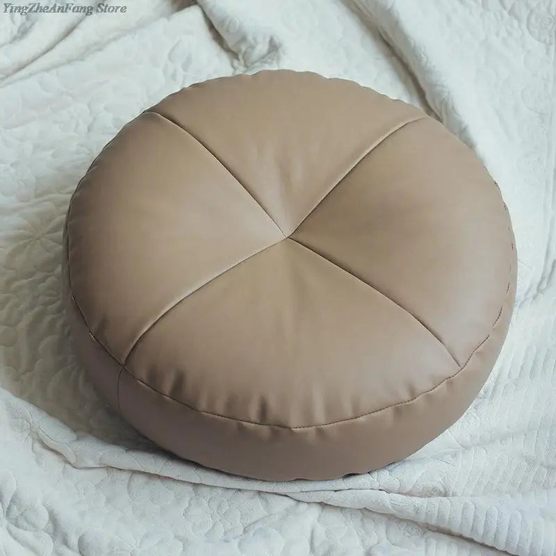 ATELIER-TIBET — Coussin Japonais Minimaliste en Similicuir (PU) | Assise Confort & Design Épuré