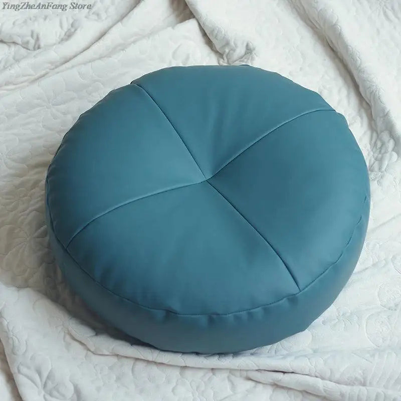 ATELIER-TIBET — Coussin Japonais Minimaliste en Similicuir (PU) | Assise Confort & Design Épuré