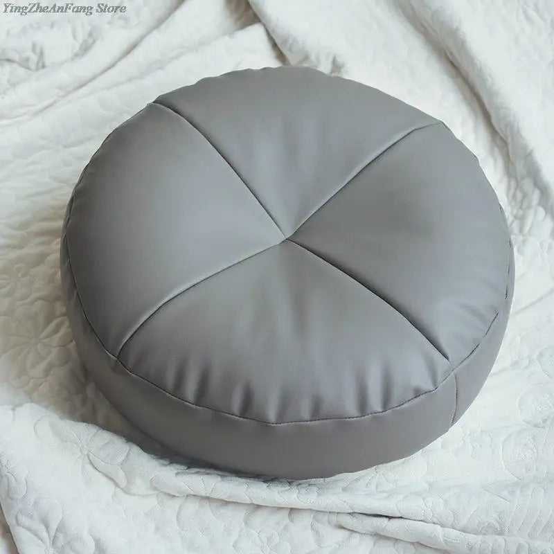 ATELIER-TIBET — Coussin Japonais Minimaliste en Similicuir (PU) | Assise Confort & Design Épuré