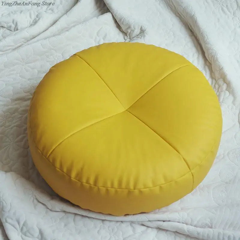 ATELIER-TIBET — Coussin Japonais Minimaliste en Similicuir (PU) | Assise Confort & Design Épuré