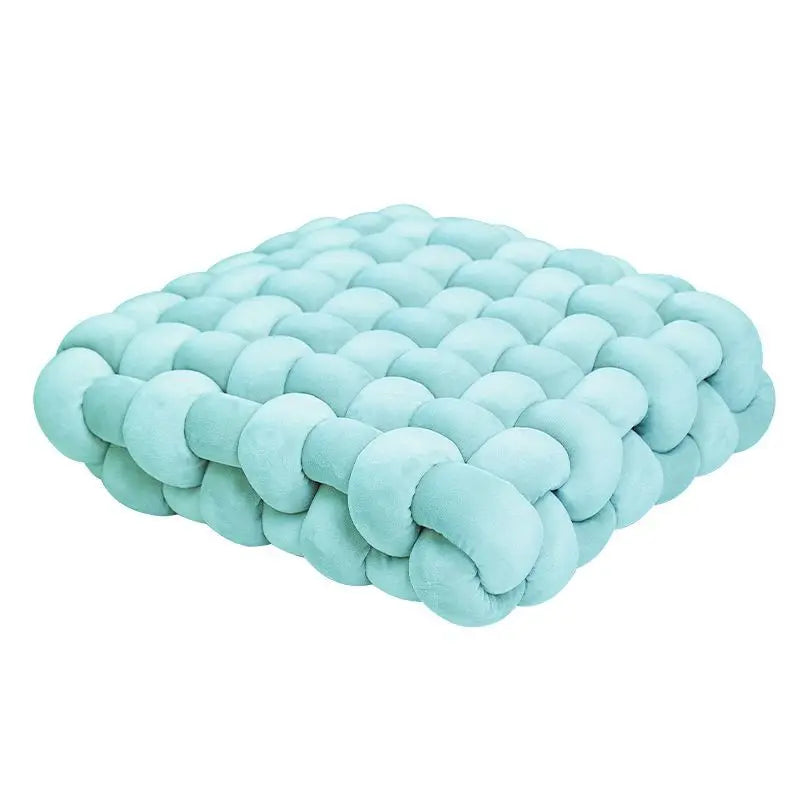 ATELIER-TIBET — Coussin de Sol Tressé en Coton 40 × 40 cm | Confort Douillet & Style Moderne