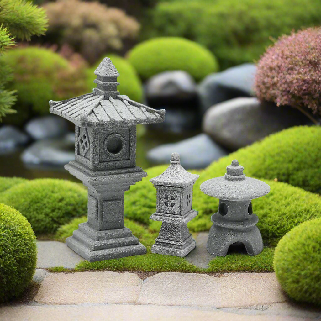 ATELIER-TIBET Statue Japonaise Mini Pagode en Pierre | Décoration Zen Intérieur & Jardin