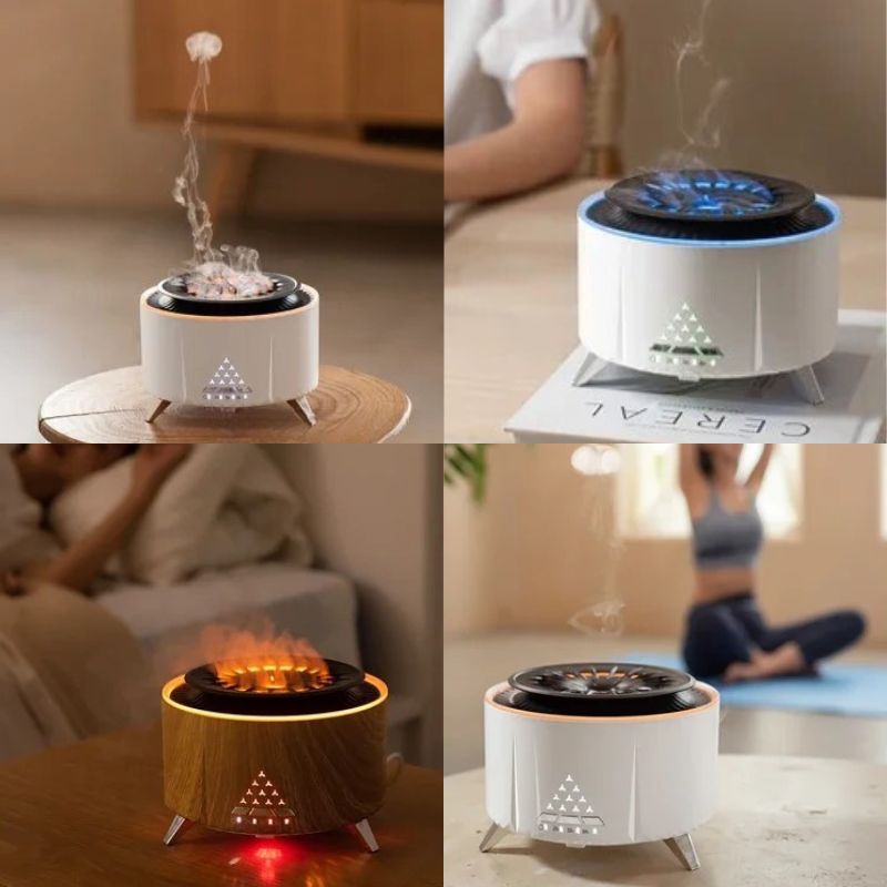 ATELIER-TIBET Diffuseur d’Huiles Essentielles “Nuage Magique” – Brumisateur Ultrasonique Aromathérapie & Ambiance Zen