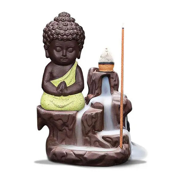 ATELIER-TIBET – Fontaine à Encens Bouddha Méditant à Refoulement