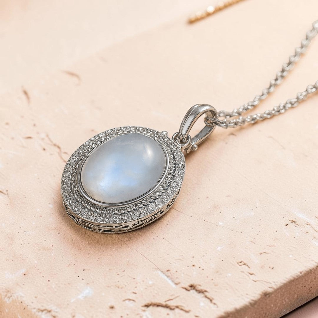 ATELIER-TIBET – Pendentif Douceur d’Âme en Pierre de Lune