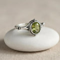 ATELIER-TIBET – Bague Clarté d’Esprit en Péridot Naturel & Argent Sterling 925